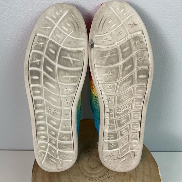 Bob’s Skechers Pink and Orange Slip-On Flats Vibrant Loafers Size 8M EUC - Picture 7 of 7